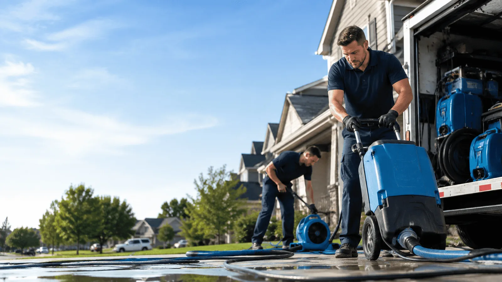 Basement Flooding being performed in Port Neches, TX